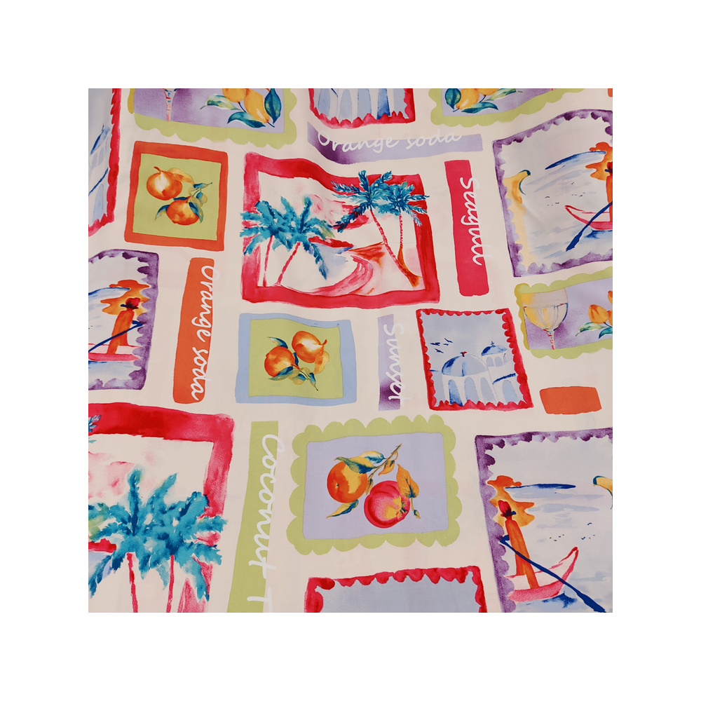 Viscose material print Holiday