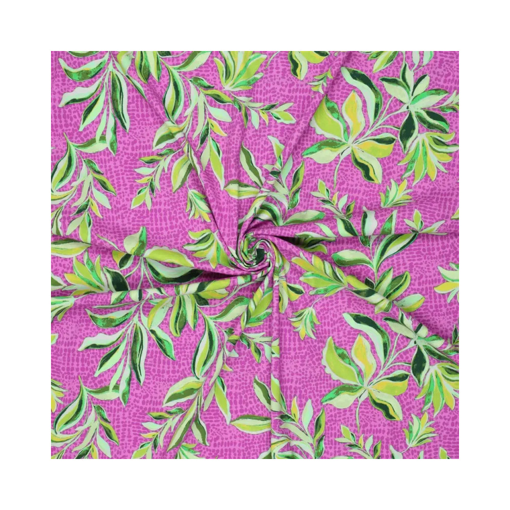 viscose popeline material print Toscana color velvet