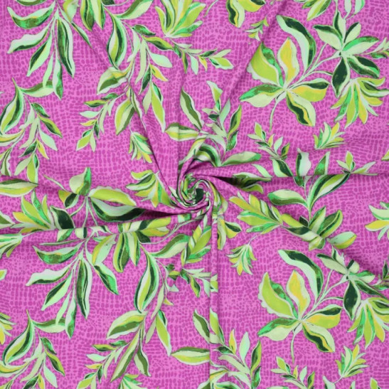 viscose popeline material print Toscana color velvet
