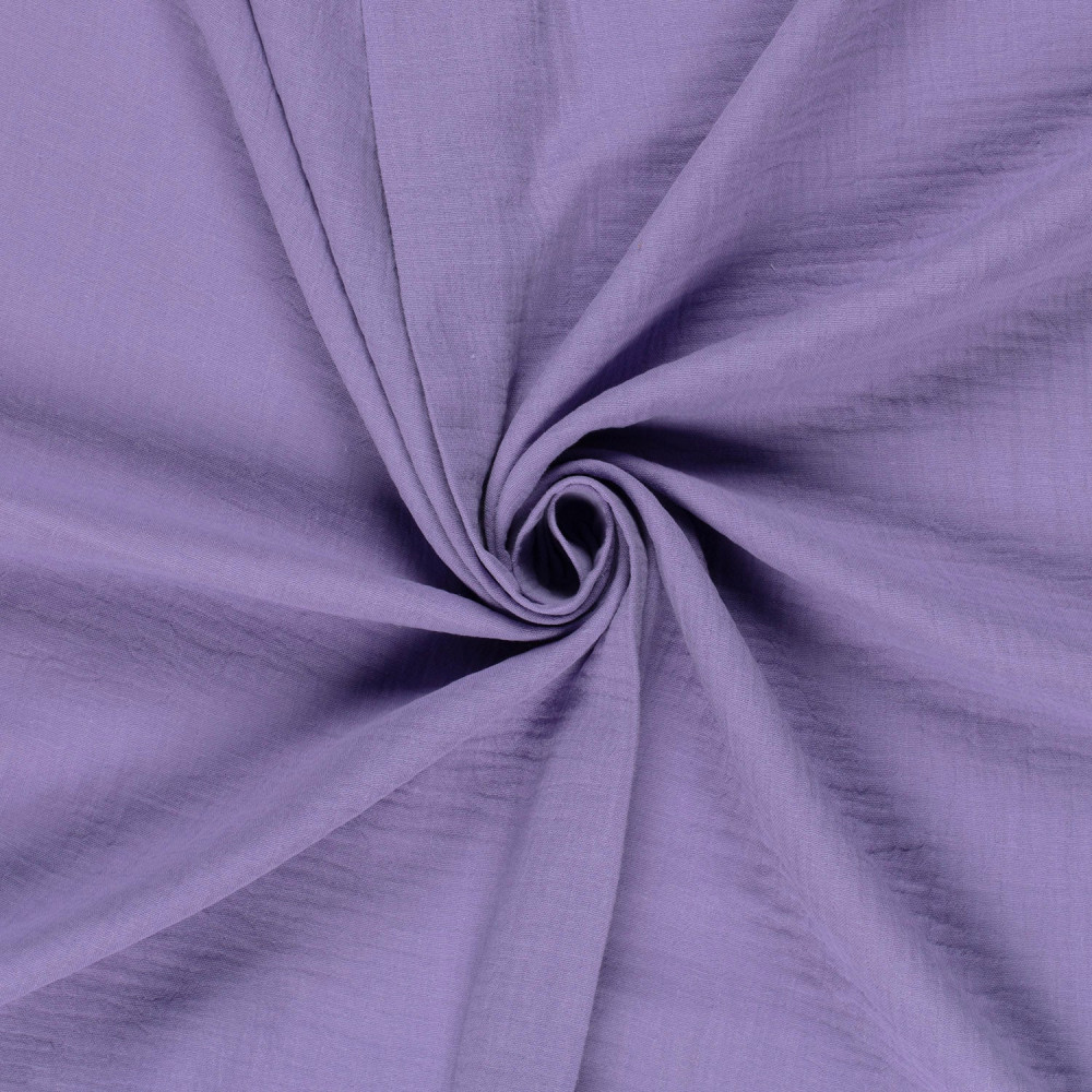 Double gauze material color lilac