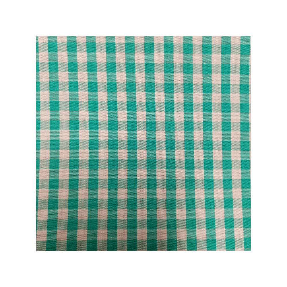 Tissu vichy coloris vert 5 mm