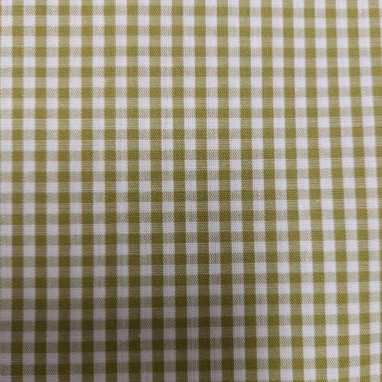 Tissu vichy coloris vert olive 2 mm
