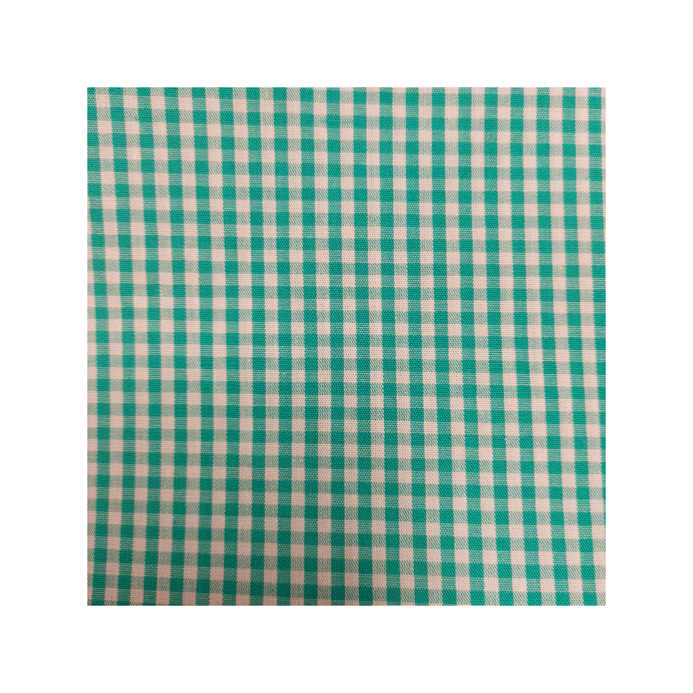 Tissu vichy coloris vert 2 mm