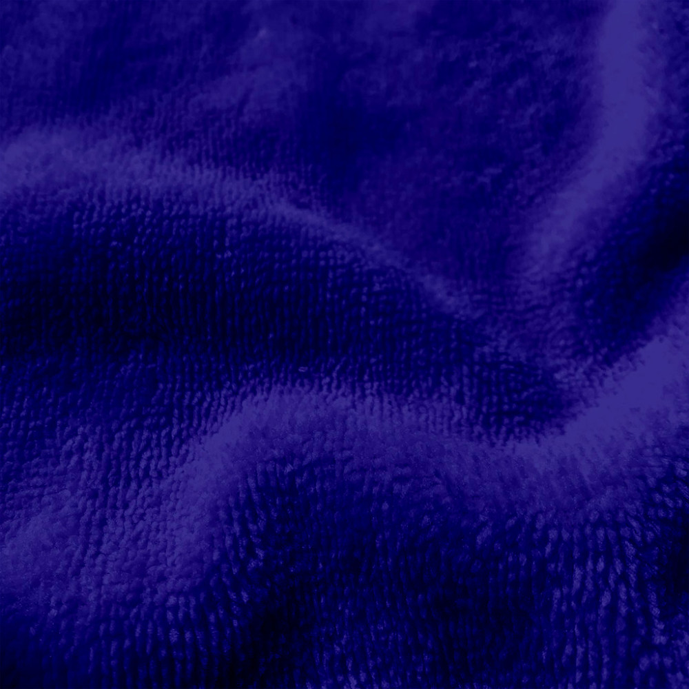 Tissu micro éponge bambou coloris bleu cobalt
