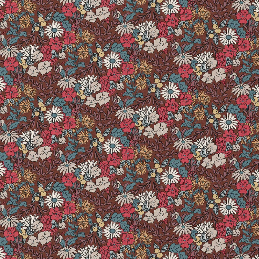 Tissu coton Domotex imprimé numérique Seasons