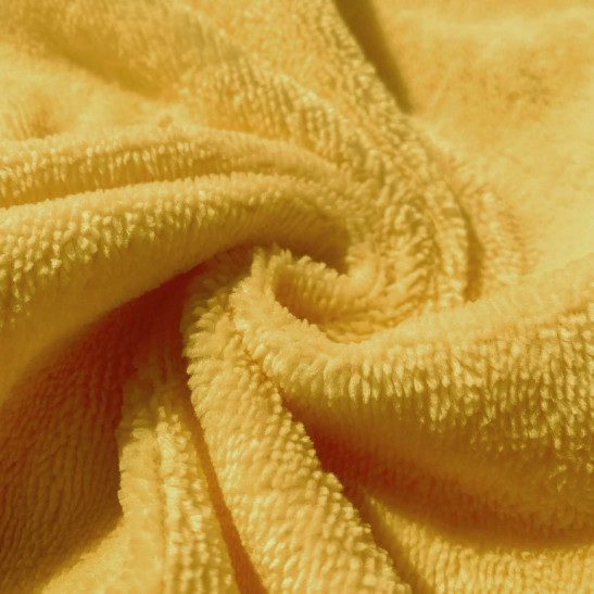 Tissu micro éponge bambou coloris moutarde