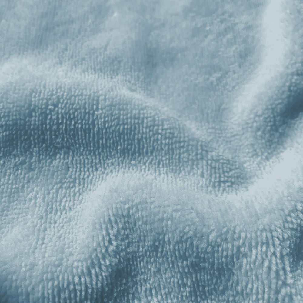 Tissu micro éponge bambou coloris baltique
