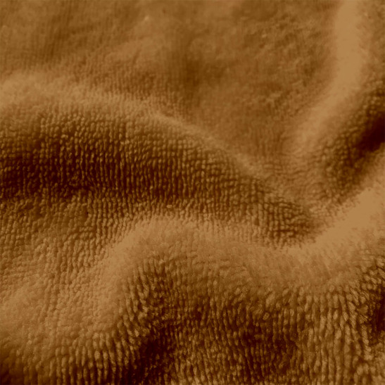 Tissu micro éponge bambou coloris camel