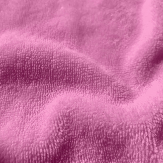Tissu micro éponge bambou coloris rose bonbon