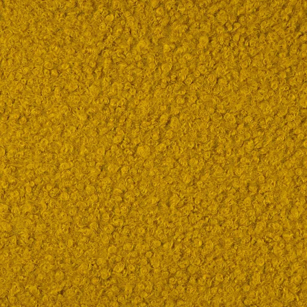 Tissu lainage bouclette coloris moutarde