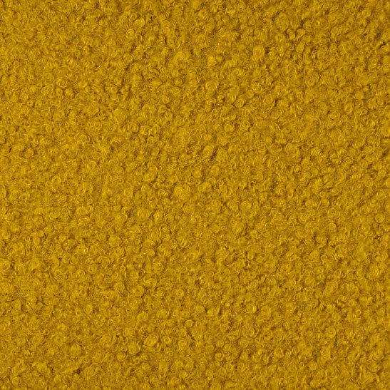 Tissu lainage bouclette coloris moutarde