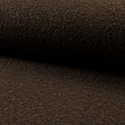 Tissu lainage bouclette coloris marron