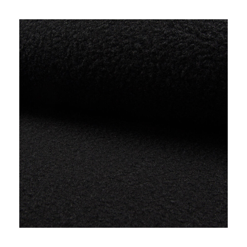 Tissu lainage bouclette coloris noir