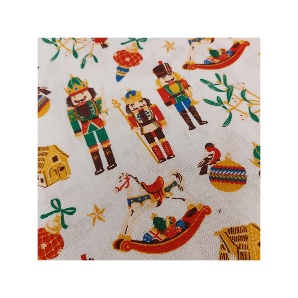 Christmas cotton print with Nutcracker