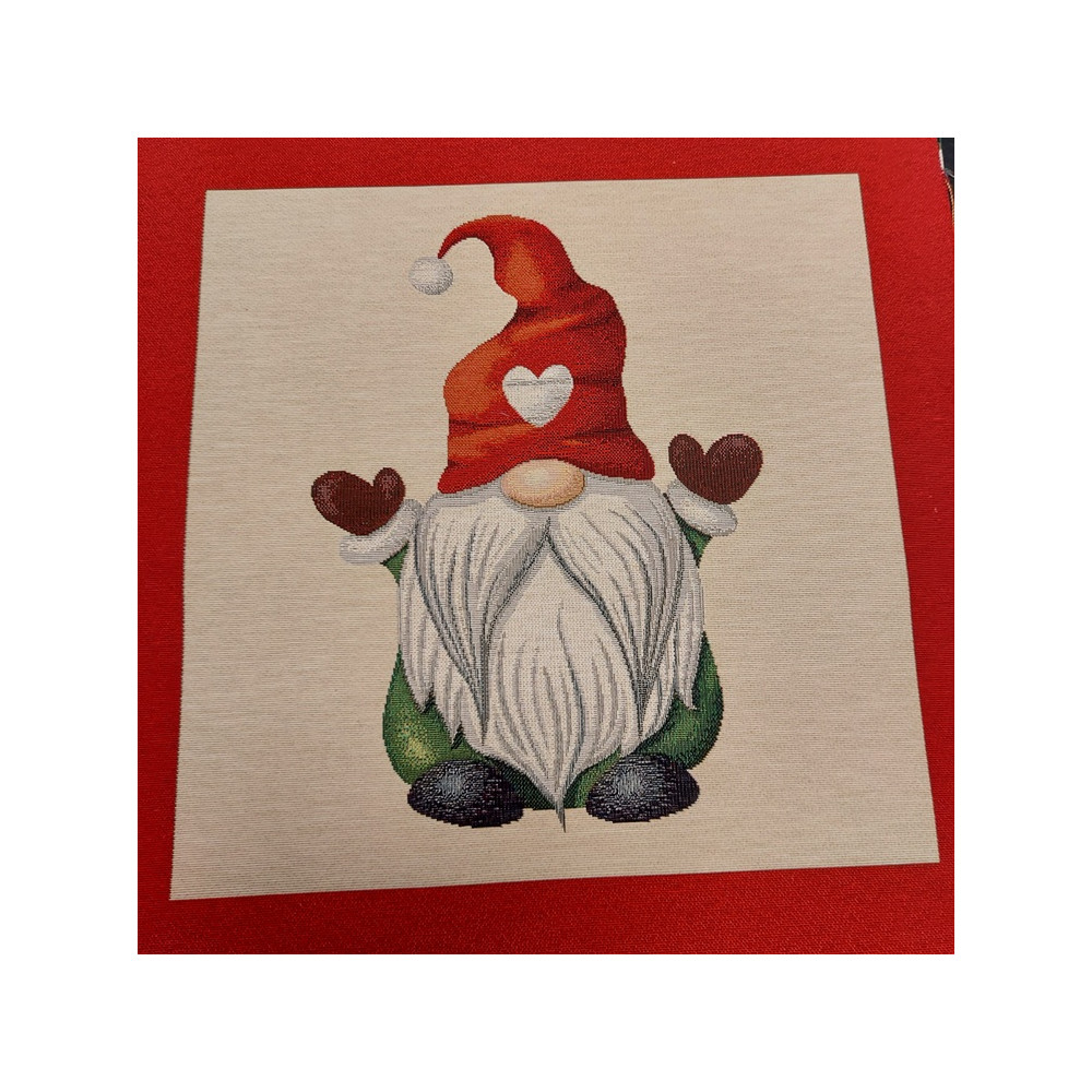 Jacquard Christmas panel with gnome