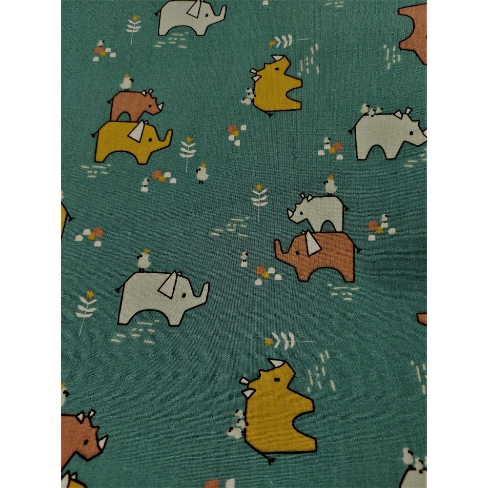 Cotton material print with...
