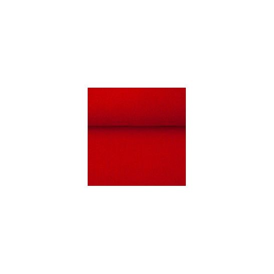Tissu bord-côte tubulaire uni rouge