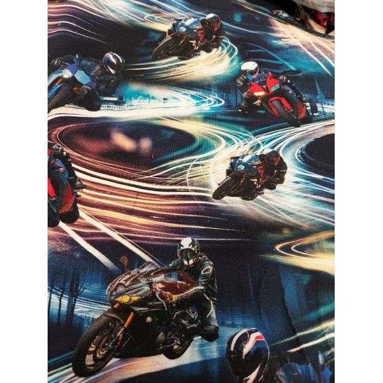Jersey digital  printed material motor race