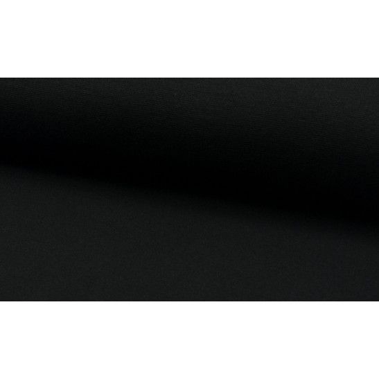 Rib cuff fabric black