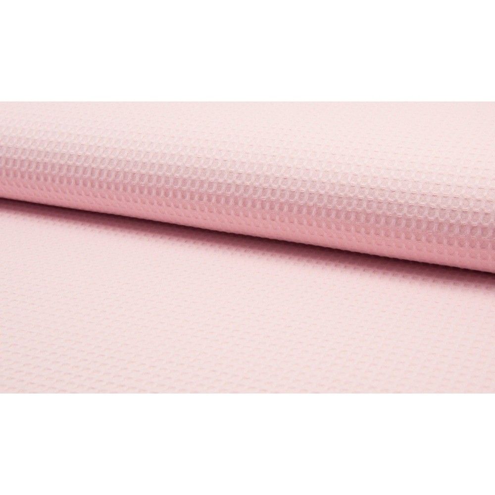 Tissu nid d'abeille coloris rose